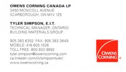 OWENS-CORNING CANADA INC. - Booth 28