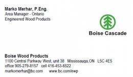 BOISE CASCADE - ENGINEERED WOOD PRODUCTS - Booth 20