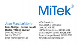 MITEK CANADA INC. - Booth 4