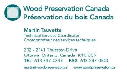 WOOD PRESERVATION CANADA - Booth 23