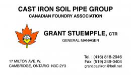 Cast Iron Soil Pipe Group - Booth 38