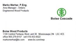 BOISE CASCADE - ENGINEERED WOOD PRODUCTS - Booth 53