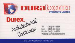 DURABOND PRODUCTS LTD. - Booth 11